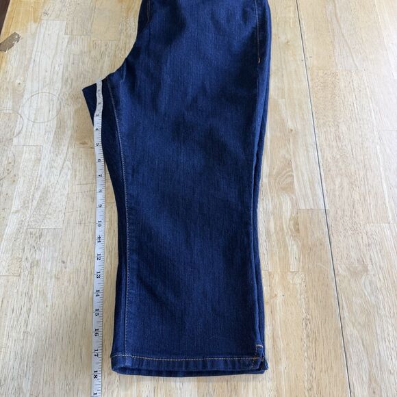 Lane Bryant Flex Magic Waistband Mid Rise Pedal Crop Jeans Denim Size 16 EUC - Picture 10 of 13